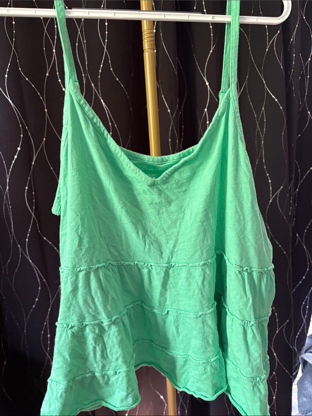 XXL AE Babydoll bright green tank